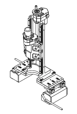 การติดตั้งการเปลี่ยนแชสซีเครื่องเจาะ DM40