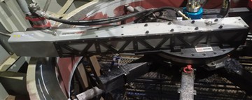 การตัดเฉือนใบพัดเรือนอกสถานที่ด้วยเครื่องหันหน้าหน้าแปลนแบบพกพา