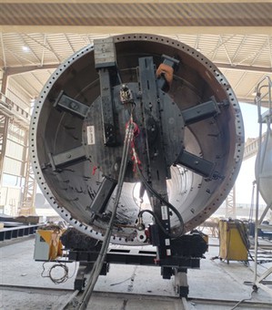 เครื่องกำเนิดไฟฟ้ากังหันลมหน้าแปลนเครื่องแลกเปลี่ยนความร้อนเครื่องซ่อมซีลพื้นผิวเครื่องเปลี่ยนท่อน้ำ